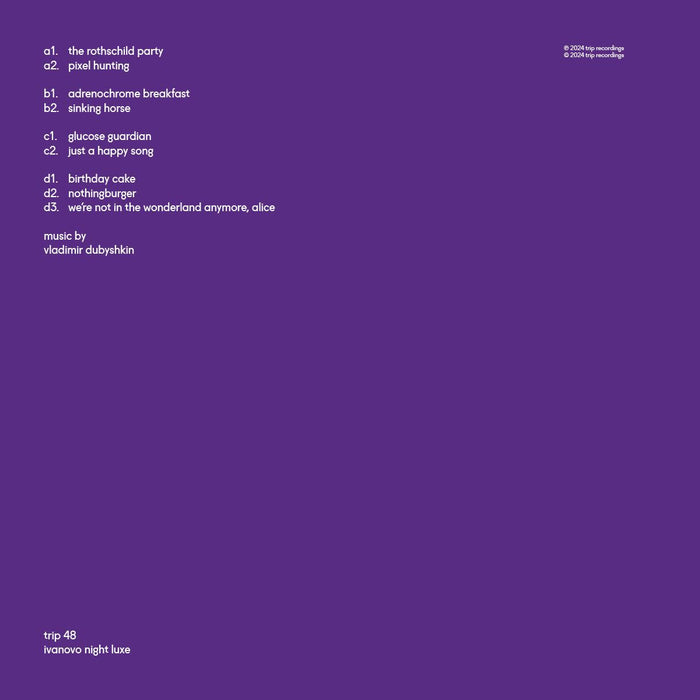 Vladimir Dubyshkin-ivanovo night luxe  [2xLP]