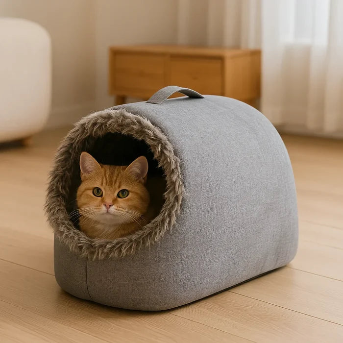 Warm Cat Bed House | Cozy Washable Nest for Comfort & Security