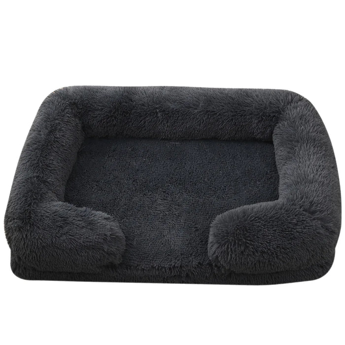 Warm Plush Dog Bed for Medium & Large Dogs – Soft Sofa Pet Bed