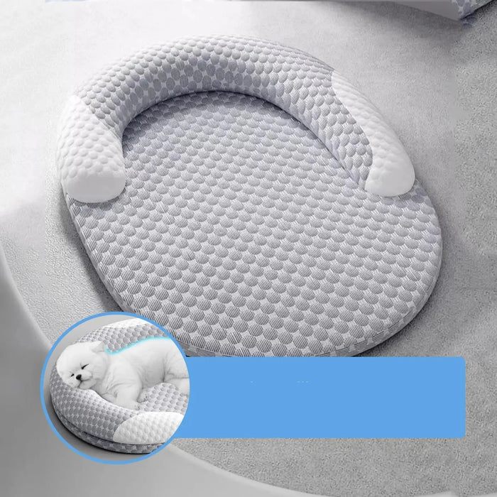 Washable Cooling Dog Mat | Waterproof Breathable Summer Bed for Pets