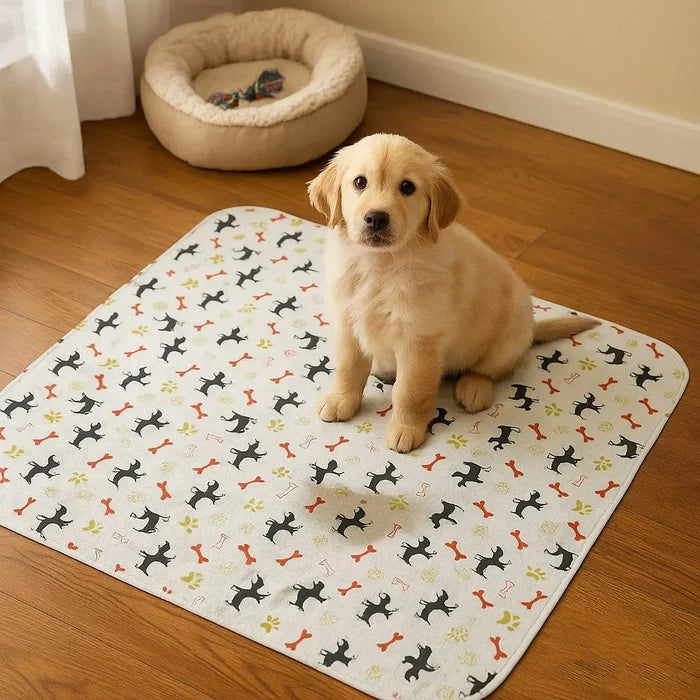 Washable Dog Pee Pad – Reusable Absorbent Puppy Training Mat