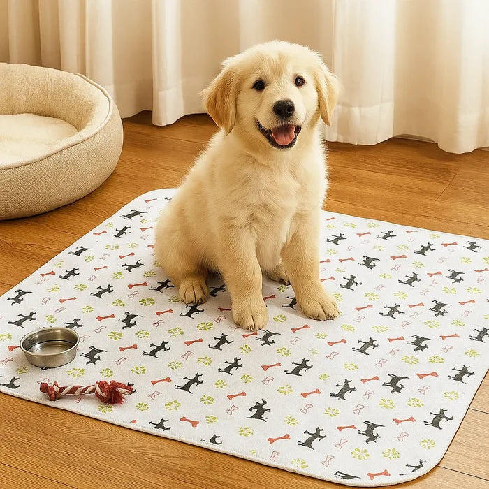 Washable Dog Pee Pad – Reusable Absorbent Puppy Training Mat