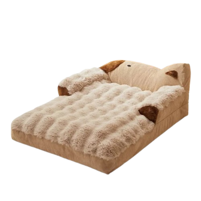 Washable Dog Sofa Bed for Large Dogs | Plush Support with Removable Cover