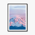 Mount Rainier Pink Fine Art Photo Print, Washington State Poster, Cascade Range USA