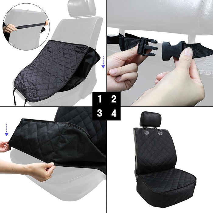 Waterproof Dog Car Seat Cover – Non Slip Back Seat Protector for Dogs