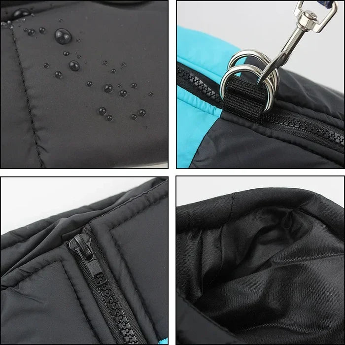 Waterproof Dog Jacket | Warm Padded Zip-Up Winter Coat