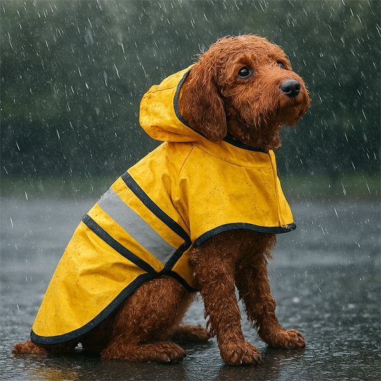 Waterproof Dog Raincoat with Hood – Reflective Pet Jacket