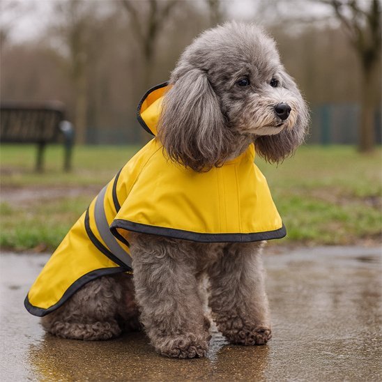 Waterproof Dog Raincoat with Hood – Reflective Pet Jacket