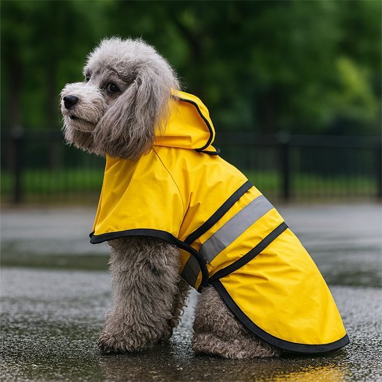Waterproof Dog Raincoat with Hood – Reflective Pet Jacket