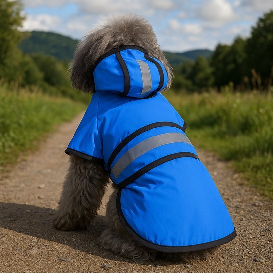 Waterproof Dog Raincoat with Hood – Reflective Pet Jacket