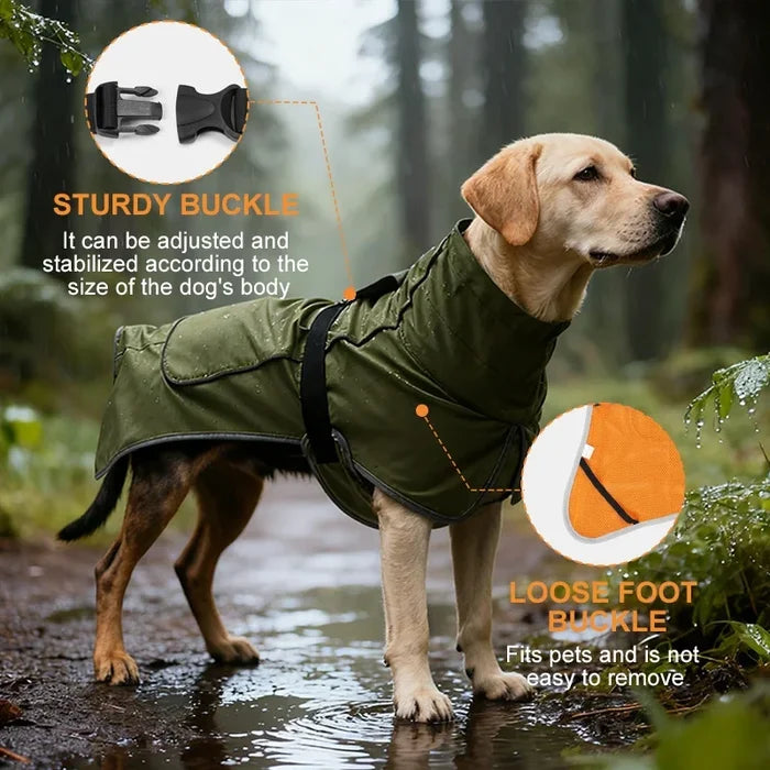 Waterproof Dog Raincoat with Reflective Strips – Adjustable Pet Jacket