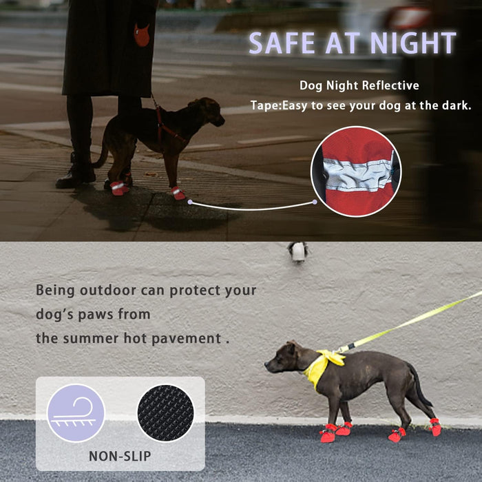Waterproof Dog Shoes for Rainy Weather – Non Slip Paw Protector Boots
