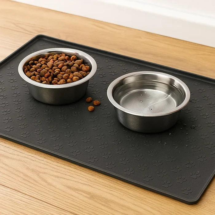 Waterproof Pet Feeding Mat for Dogs & Cats – Non Slip Food Bowl Mat