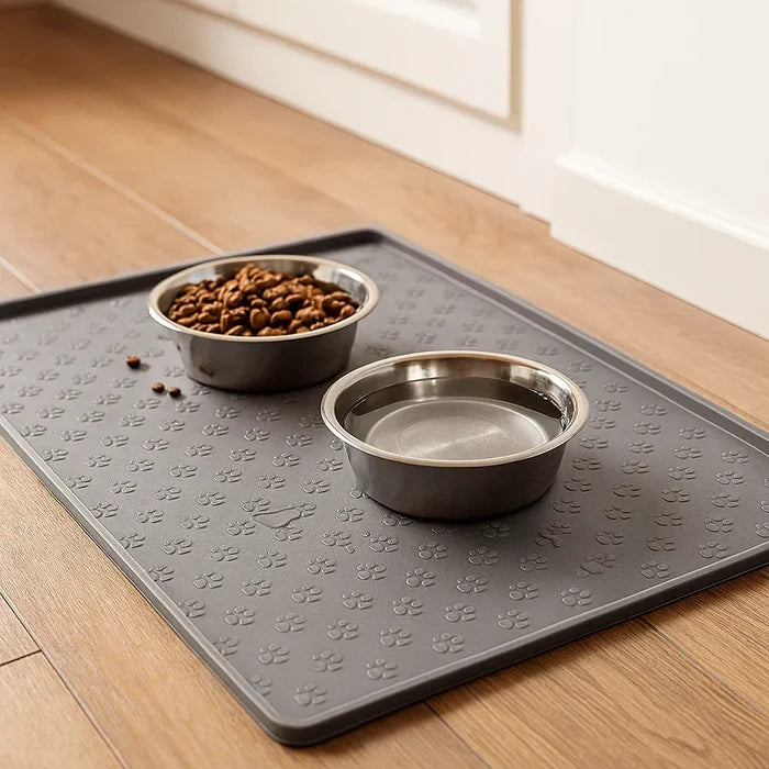 Waterproof Pet Feeding Mat for Dogs & Cats – Non Slip Food Bowl Mat