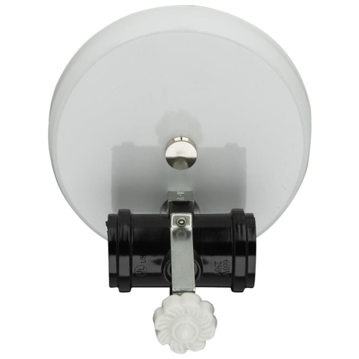 Wired Wall Sconce - Bracket, White Finish, 2-Light (69457W)