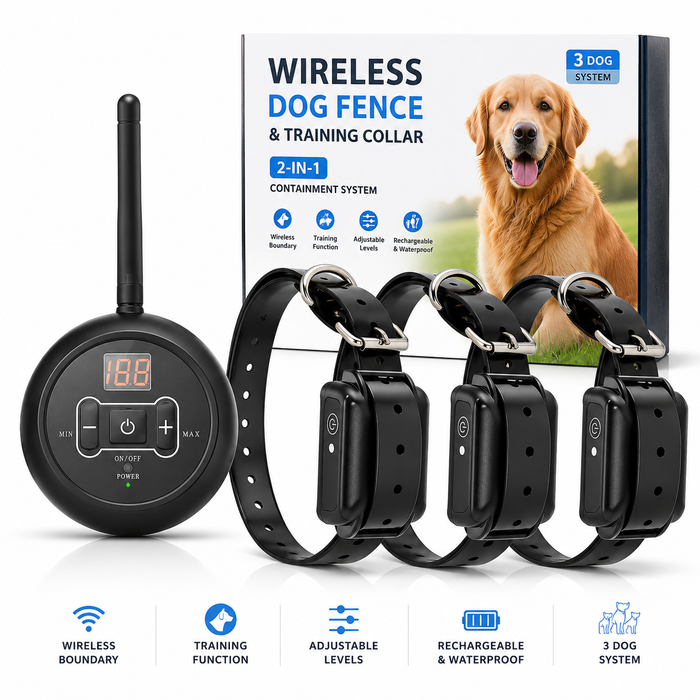 For 3 Dogs ( with 3 collar )