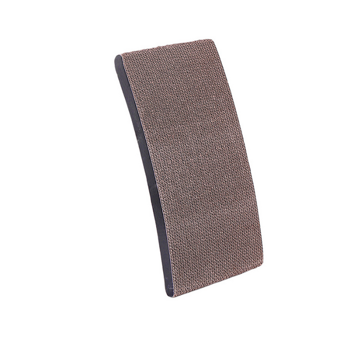 Wood Cat Scratcher Ramp – Ergonomic Curve for Healthy Claws & Play