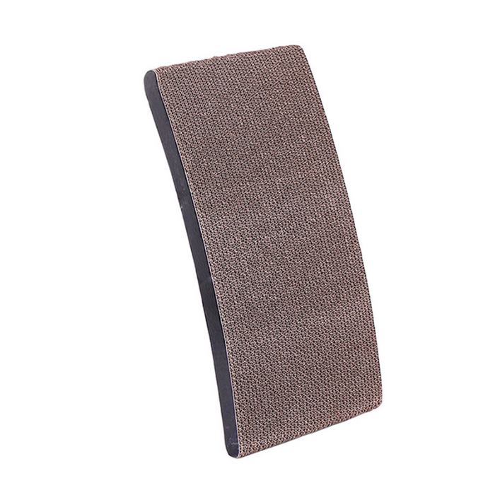 Wood Cat Scratcher Ramp – Ergonomic Curve for Healthy Claws & Play