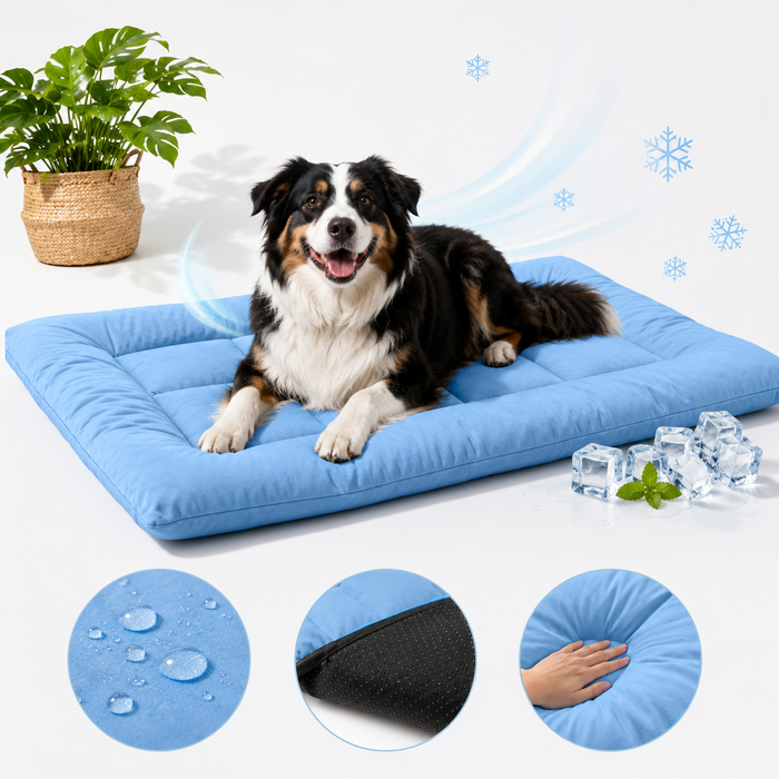 XL Cooling Dog Sofa Bed – Plush Orthopedic Pet Mat with Non-Slip Base