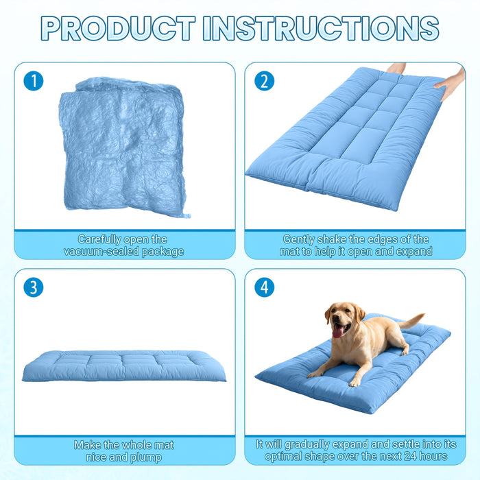 XL Cooling Dog Sofa Bed – Plush Orthopedic Pet Mat with Non-Slip Base