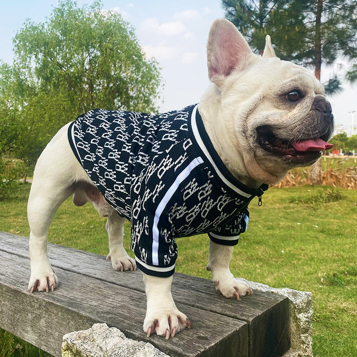 Zip-Up Pet Jacket, Stretchy Clothing for Pets
